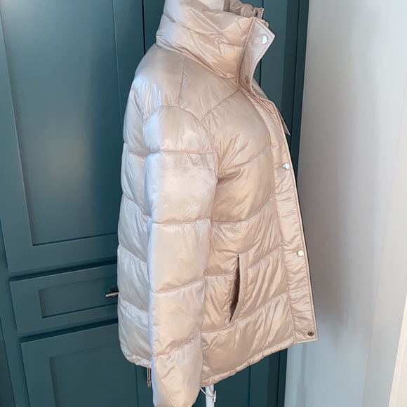 NWT Via Spiga Puffer Down Jacket in Stone - Picture 5 of 6